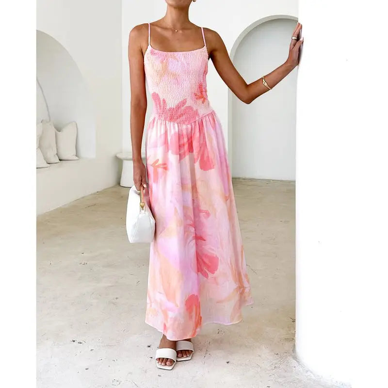 Solea | Vestido floral de verano con espalda descubierta