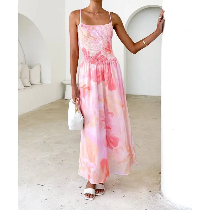 Solea | Vestido floral de verano con espalda descubierta