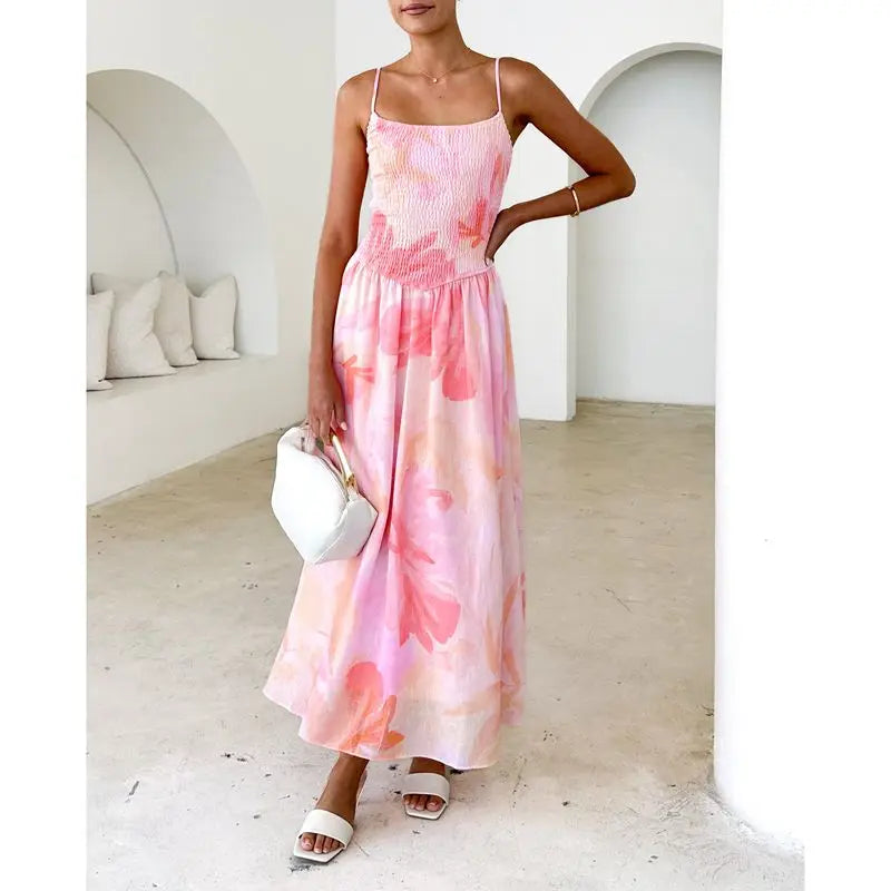 Solea | Vestido floral de verano con espalda descubierta