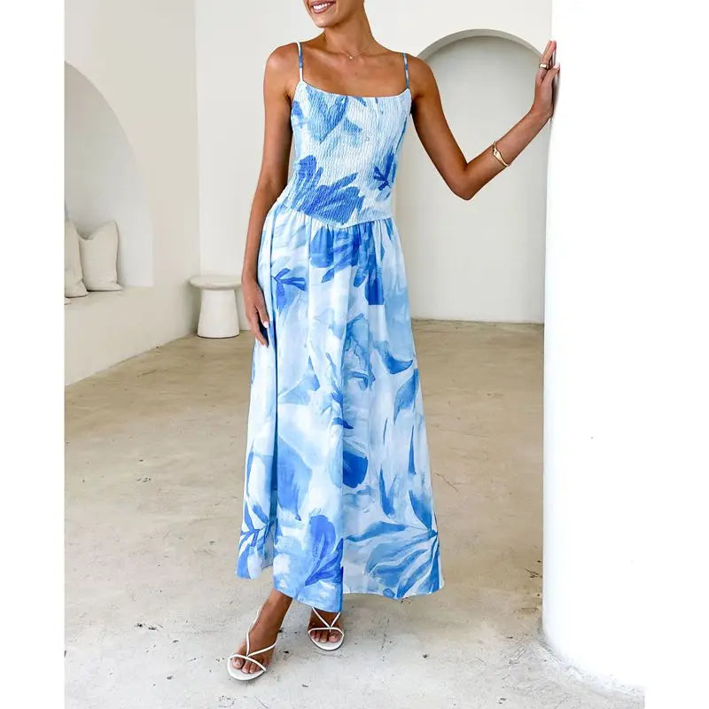 Solea | Vestido floral de verano con espalda descubierta